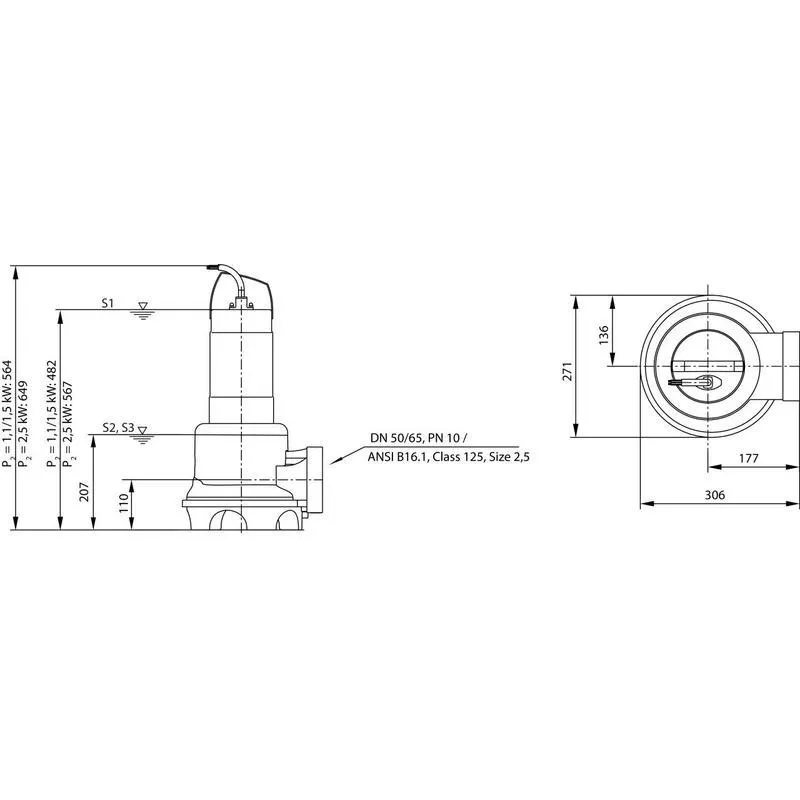 Насос Wilo REXA UNI V06B/M11-523/A (арт. 6087659) Насос Wilo REXA UNI V06B/T11-540 (арт. 6087660) — изображение 2