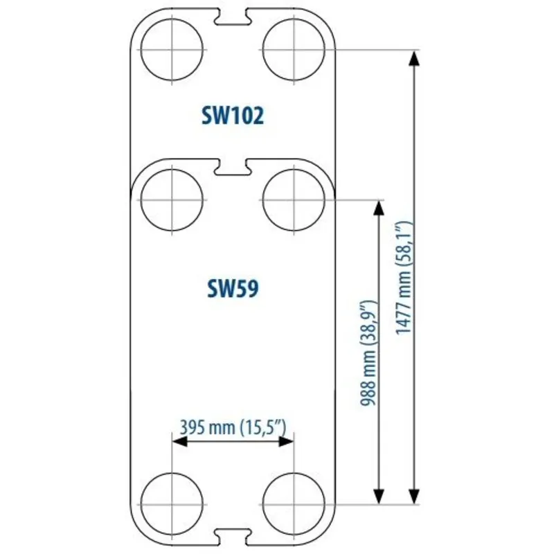 Теплообменник Sondex SW102 Теплообменник Sondex SW102 — изображение 2