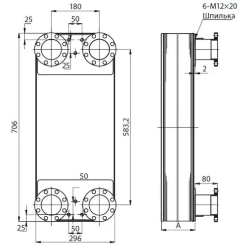 Теплообменник Danfoss XB 66