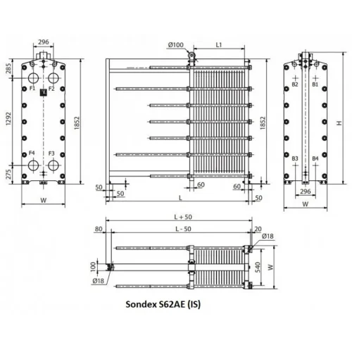 Теплообменник Sondex S62 / S62AE