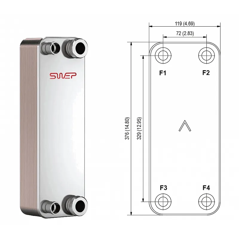 Теплообменник Swep B26 Теплообменник Swep B26 — изображение 2