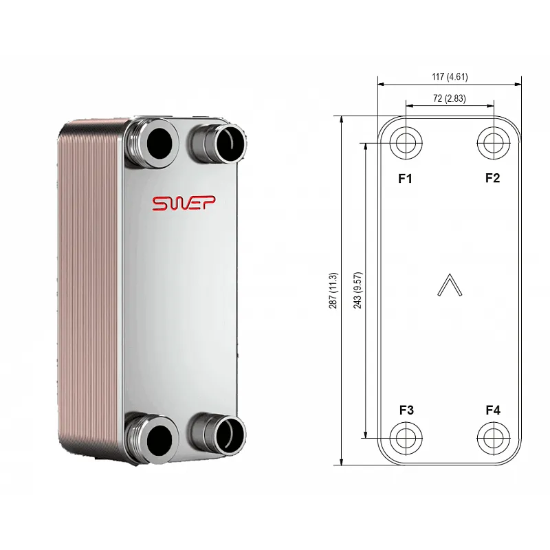 Теплообменник Swep B10T-10 Теплообменник Swep B10T-10 — изображение 2