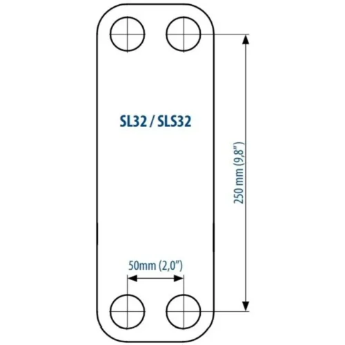 Теплообменник пластинчатый паяный Sondex SL32 / SLS32
