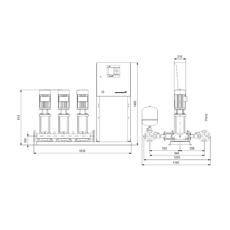 Насосная станция Grundfos HYDRO MPC-E 3 CRE20-2 (арт. 99209291) Насосная станция Grundfos HYDRO MPC-E 3 CRE20-2 (арт. 99209291) — изображение 4