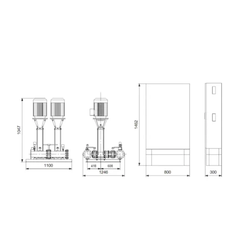 Насосная станция Grundfos HYDRO MX 1/1 2CR32-2 (арт. 98592514) Насосная станция Grundfos HYDRO MX 1/1 2CR32-2 (арт. 98592514)