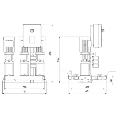 Насосная станция Grundfos HYDRO MULTI-S P 3CR3-10 1X230/50HZ,N,PE (арт. 95922936) Насосная станция Grundfos HYDRO MULTI-S P 3CR3-10 1X230/50HZ,N,PE (арт. 95922936)