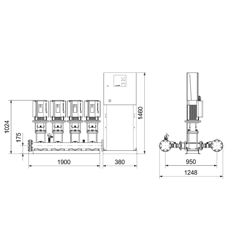 Насосная станция Grundfos HYDRO MPC-E 4 CRE32-2 (арт. 99208306) Насосная станция Grundfos HYDRO MPC-E 4 CRE32-2 (арт. 99208306) — изображение 4