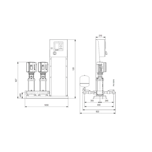 Насосная станция Grundfos HYDRO MPC-S 2 CR 10-3 (арт. 95044727) Насосная станция Grundfos HYDRO MPC-S 2 CR 10-3 (арт. 95044727)