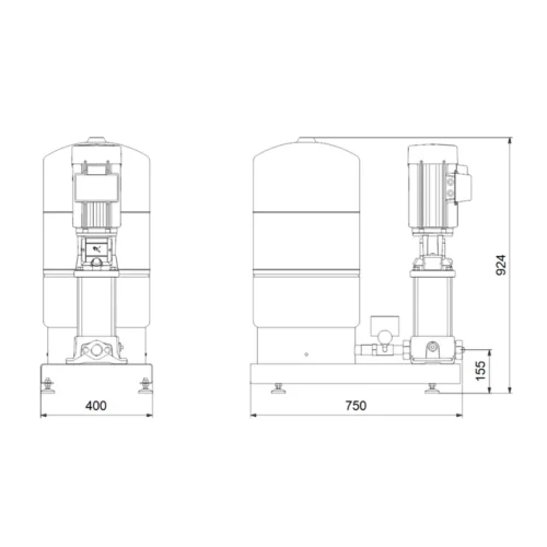 Насосная станция Grundfos HYDRO SOLO-S CR 1-10 HQQE (арт. 96471833)