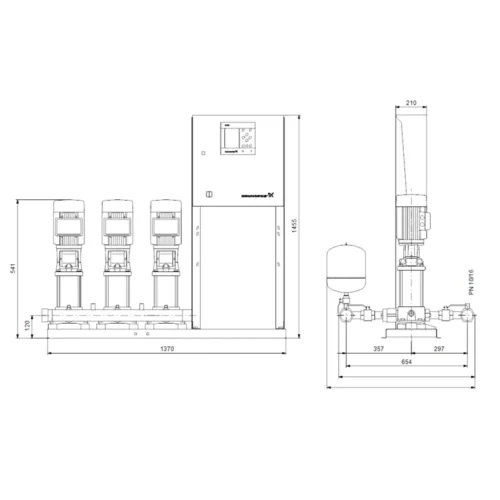 Насосная станция Grundfos HYDRO MPC-E 3 CRE3-2 50/60HZ RUS (арт. 98423293) Насосная станция Grundfos HYDRO MPC-E 3 CRE3-2 50/60HZ RUS (арт. 98423293)