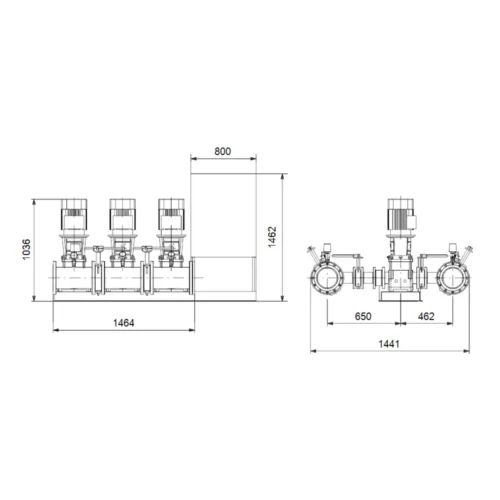 Насосная станция Grundfos HYDRO MX 2/1 3CR32-3-2 (арт. 98783336) Насосная станция Grundfos HYDRO MX 2/1 3CR32-3-2 (арт. 98783336)