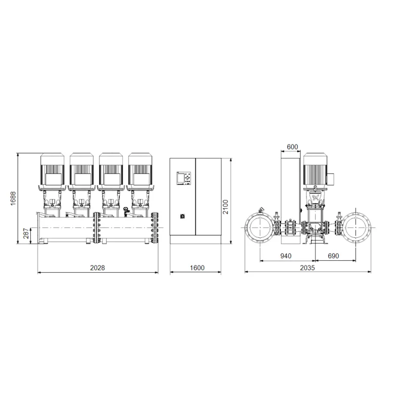 Насосная станция Grundfos HYDRO MPC-E 4 CR95-3-1 (арт. 99525635) Насосная станция Grundfos HYDRO MPC-E 4 CR95-3-1 (арт. 99525635) — изображение 4
