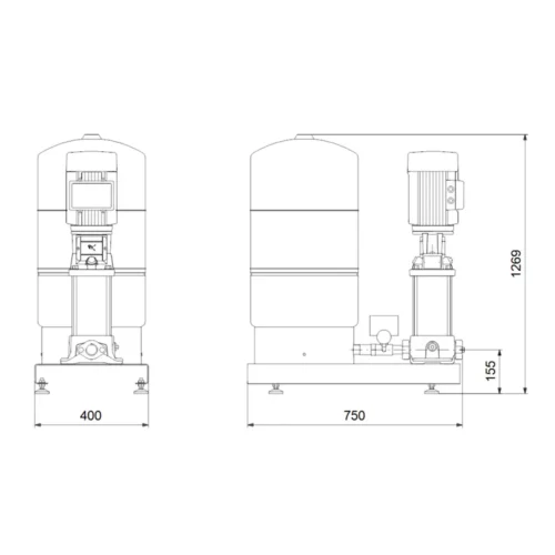 Насосная станция Grundfos HYDRO SOLO-S CR 3-10 HQQE (арт. 96471838)