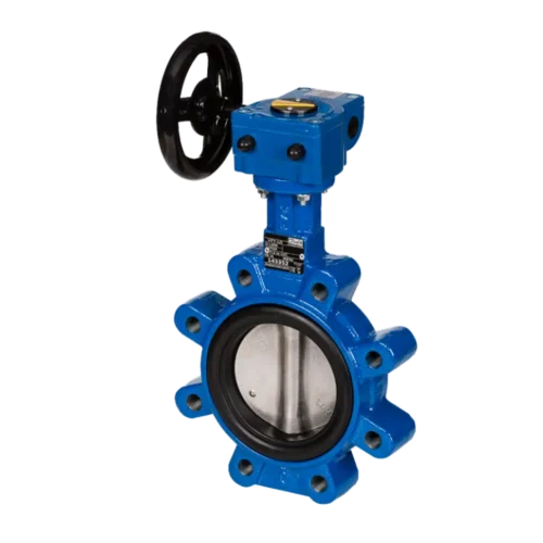 Ридан(DANFOSS) 082X3070 — Затвор дисковый поворотный VFY-LG с резьбовыми проушинами, PN16, DN400, корпус GGG40, диск — чугун GGG40, уплотнение EPDM, с редуктором 082X3070