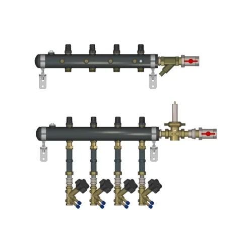 Узел распределительный этажный Ридан TDU.5R DN50-4R-20-APT15-MVT15