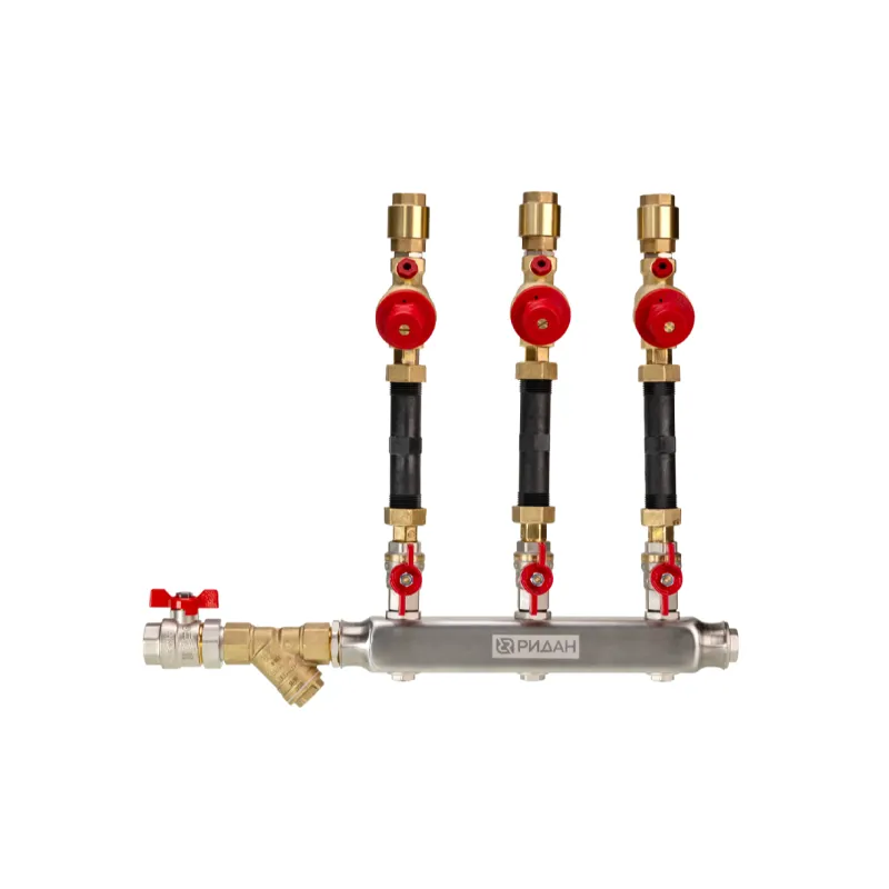 Узел распределительный этажный Ридан WDU.3R V1 DN40-2R-20-7BIZ20-BV15 FD Узел распределительный этажный Ридан WDU.3R V1 DN40-2R-32-BV15 FD H